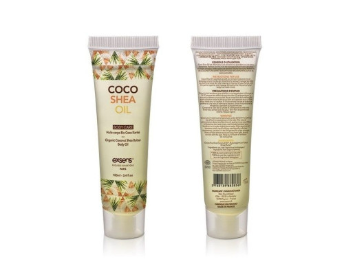 Распродажа! Органическое кокосовое масло Карите (Ши) для тела EXSENS Coco Shea 100 мл (срок 04.2025)