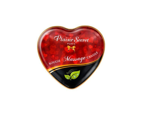 Розпродаж!!! Масажна свічка серце Plaisirs Secrets Natural (35 мл) (термін придатності 09.2025)