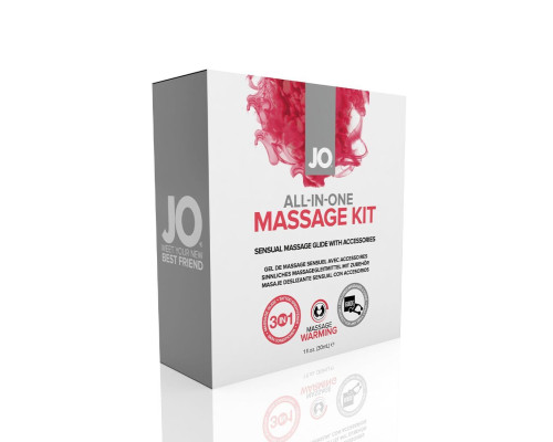 Набір для масажу JO ALL IN ONE MASSAGE GIFT SET (м'ята упаковка!!!)