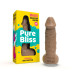 Розпродаж!!! Крафтове мило-член із присоскою Pure Bliss MINI Brown (термін 02.02.2024)