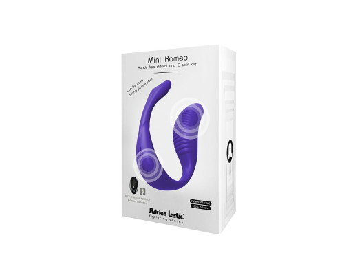 Вібратор для пар Adrien Lastic Mini Romeo II з пультом LRS і двома моторчиками