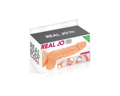 Фаллоимитатор с подвижной крайней плотью Real Body - Real JO (мятая упаковка!!!)
