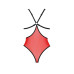 Напівпрозоре боді з мереживом Passion PEONIA BODY XXL/XXXL red