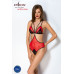 Напівпрозоре боді з мереживом Passion PEONIA BODY XXL/XXXL red