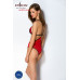 Напівпрозоре боді з мереживом Passion PEONIA BODY XXL/XXXL red