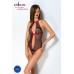 Сітчасте боді з мереживом на грудях Passion SATARA BODY XXL/XXXL red