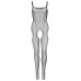 Бодістокінг Leg Avenue Suspender Bodystocking One size Black, велика сітка, доступ