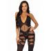 Бодістокінг Leg Avenue Illusion halter bodystocking One size Black, доступ