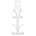 Костюм нареченої Leg Avenue G-string teddy, veil & garter One size White, з відкритими грудьми