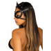 Маска кішки з екошкіри Leg Avenue Vegan leather studded cat mask Black
