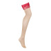 Панчохи під пояс із широким мереживом Obsessive Lacelove stockings M/L