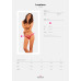 Мереживні стрінги Obsessive Lacelove thong XS/S Red, низька посадка