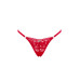 Мереживні стрінги Obsessive Lacelove thong M/L Red, низька посадка