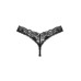 Мереживні стрінги Obsessive Donna Dream thong XS/S Black, низька посадка