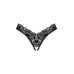 Мереживні стрінги Obsessive Donna Dream crotchless thong M/L Black, відкритий доступ