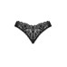 Мереживні стрінги Obsessive Donna Dream crotchless thong M/L Black, відкритий доступ