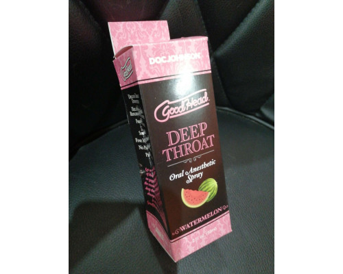 Розпродаж!!! Спрей для мінету Doc Johnson GoodHead DeepThroat Spray - Watermelon 59мл (до 01.2026)