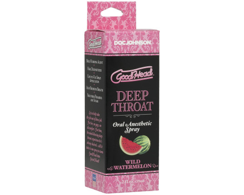 Розпродаж!!! Спрей для мінету Doc Johnson GoodHead DeepThroat Spray - Watermelon 59мл (до 01.2026)