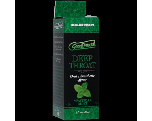 Спрей для минета Doc Johnson GoodHead DeepThroat Spray – Mystical Mint 59 мл (мятая упаковка!!!)