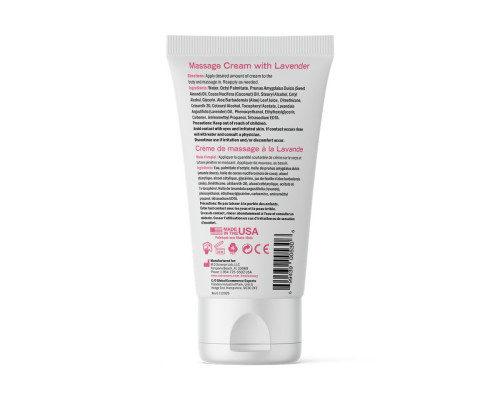 Розпродаж! Масажний крем з лавандою Desire by Swiss Navy Massage Cream 150 мл (Термін до 27.06.2024)