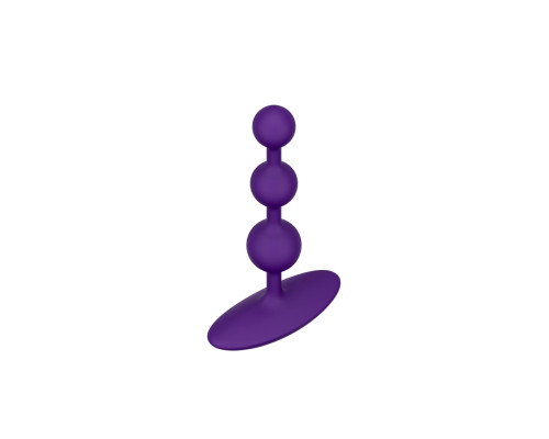 Анальне намисто Romp Amp Dark Purple, силікон, макс. діаметр 2,6 см