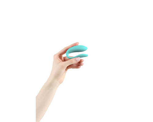 Смарт-вібратор для пар We-Vibe Sync Lite Aqua, 10 віброрежимів, можна поєднувати з проникним сексом