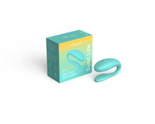Смарт-вібратор для пар We-Vibe Sync Lite Aqua, 10 віброрежимів, можна поєднувати з проникним сексом