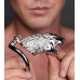 Клітка для пеніса Master Series: Tiger King Cock Cage With Lock, три кільця, замок, три ключі