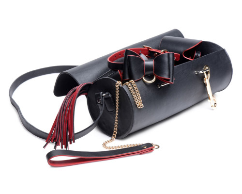 Набір БДСМ з дорожньою сумкою Master Series: Bow — Luxury BDSM Set With Travel Bag, 11 предметів