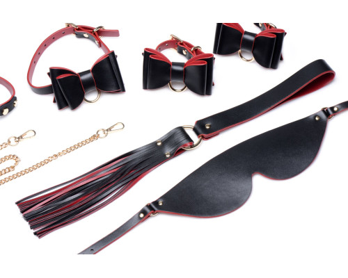 Набір БДСМ з дорожньою сумкою Master Series: Bow — Luxury BDSM Set With Travel Bag, 11 предметів