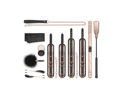 Шикарний набір для BDSM Rosy Gold – Nouveau BDSM set, 9 аксесуарів