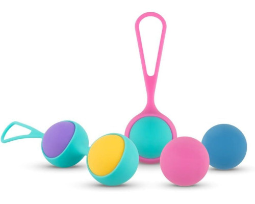 Набір вагінальних кульок PMV20: Vita – Kegel Ball Set, маса 40, 50, 60 г, два тримачі