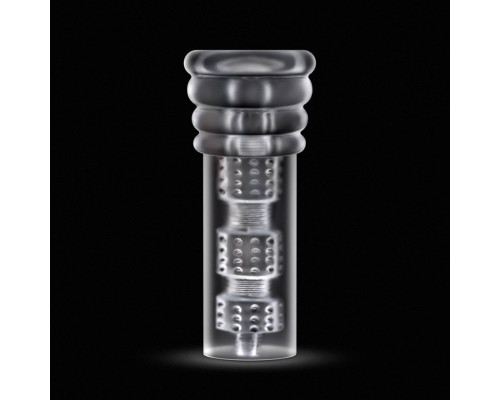 Мастурбатор Blush Rize – Luz Glow in the Dark Masturbator – Clear, всмоктування, світиться в темряві
