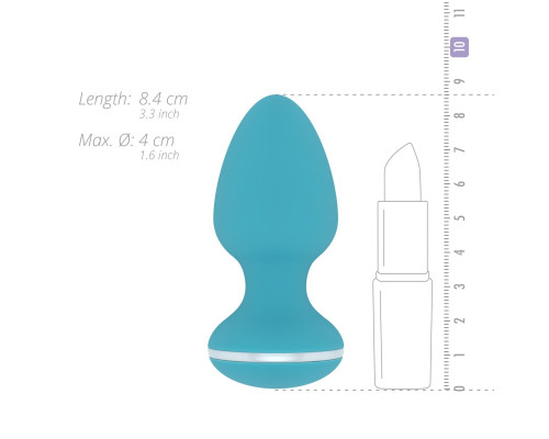 Анальна вібропробка Cala Azul – Blanca Vibrating anal plug, 10 режимів