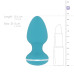 Анальна вібропробка Cala Azul – Blanca Vibrating anal plug, 10 режимів