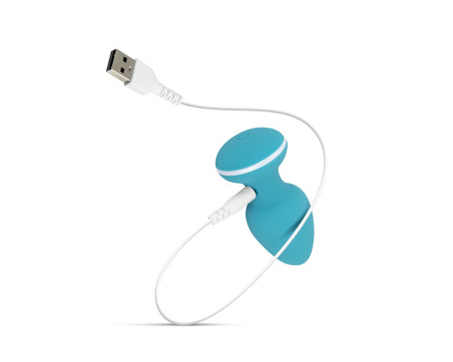Анальна вібропробка Cala Azul – Blanca Vibrating anal plug, 10 режимів