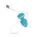 Анальна вібропробка Cala Azul – Blanca Vibrating anal plug, 10 режимів