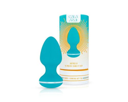 Анальна вібропробка Cala Azul – Blanca Vibrating anal plug, 10 режимів