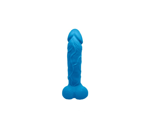 Мило у формі пеніса Чистий Кайф Blue size L, крафтове мило-член, натуральне
