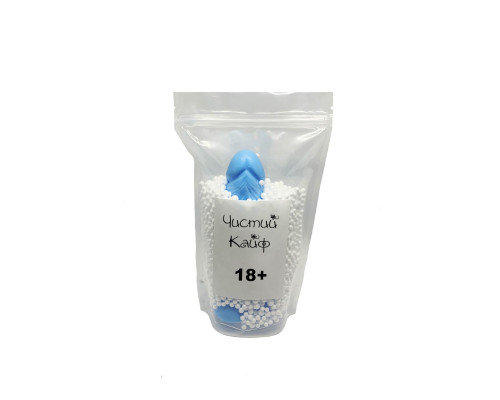 Мило у формі пеніса Чистий Кайф Blue size L, крафтове мило-член, натуральне