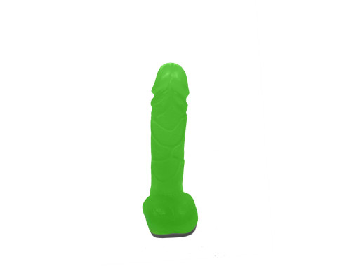 Мило у формі пеніса Чистий Кайф Green size M, крафтове мило-член, натуральне