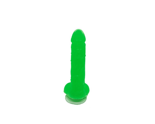 Мило у формі пеніса Чистий Кайф Green size L, крафтове мило-член, натуральне