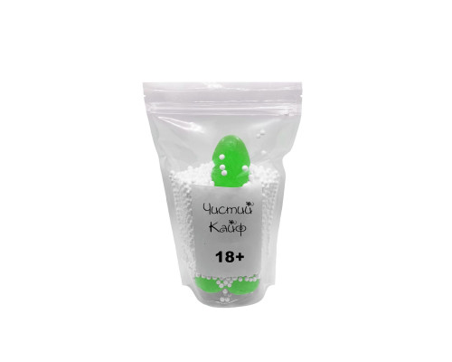 Мило у формі пеніса Чистий Кайф Green size L, крафтове мило-член, натуральне