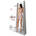 Ажурна мінісукня на тонких бретелях Passion BS096 One Size, white, плетіння на грудях