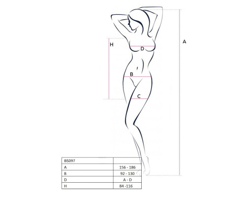 Мінісукня з вертикальним візерунком Passion BS097 One Size, white, плетіння з боків