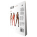 Бодістокінг з плетінням на грудях Passion BS099 One Size, white, відкритий доступ, імітація підв’язо