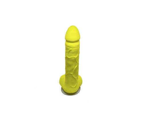 Мило у формі пеніса Чистий Кайф Yellow size L, крафтове мило-член, натуральне