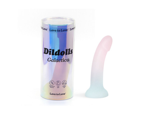 Дилдо з градієнтом та блискітками Love To Love Dildolls — Galactica, ультрам’який