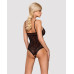 Мереживне боді з доступом Obsessive 818-TED-1 teddy XS/S, чорне