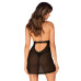 Пеньюар Obsessive Medilla chemise & thong XS/S